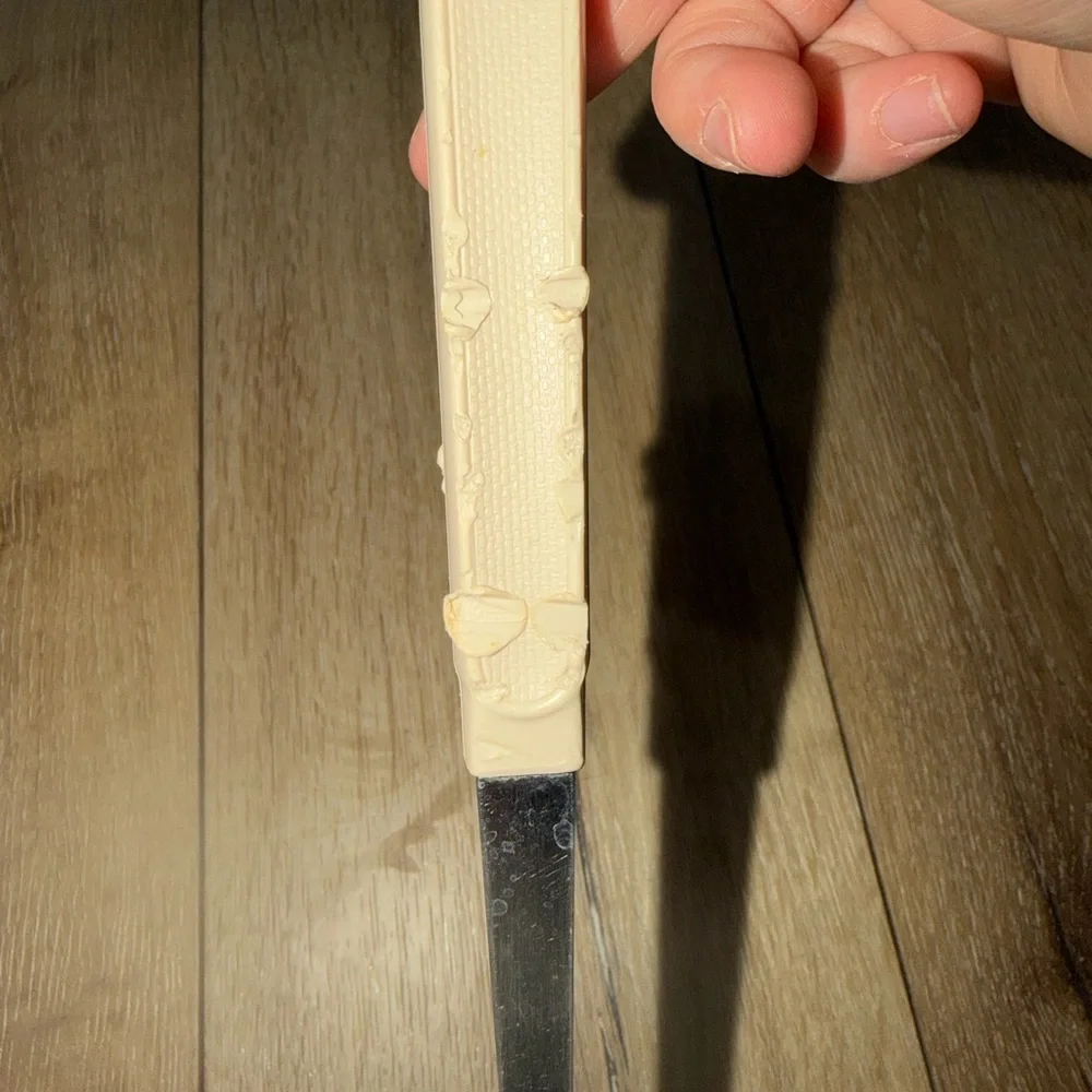 Vintage EKCO‎ Wide Slotted Spatula Pancake Flipper Brown Nylon USA